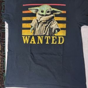Star Wars Rhe Mandalorian Wanted Grogu T-Shirt Mens Sz. L.